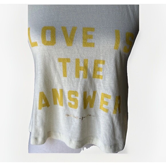 SOLD‼️‼️Spiritual Gangster Yellow Raw Sleeveless Muscle Shirt Crop Top Love XS - Picture 2 of 9